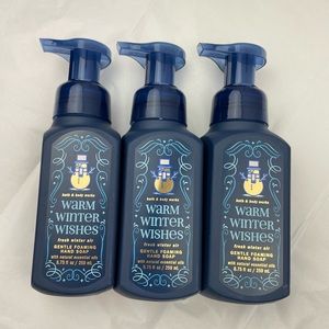3-Bath & Body Works~WARM WINTER WISHES~Foaming Hand Soap (#8881)